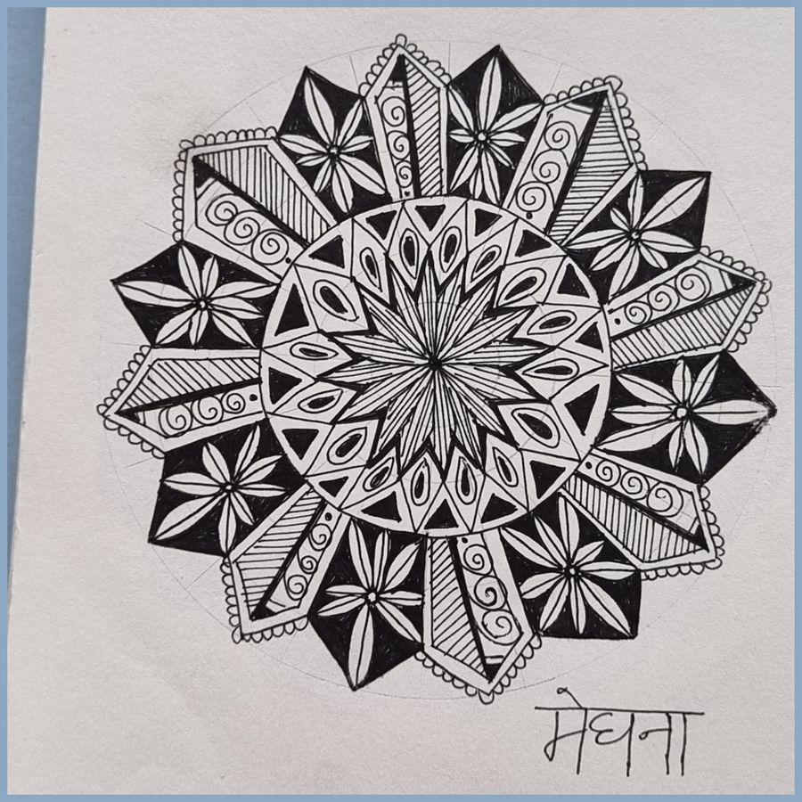 Hand-drawn mandala 9