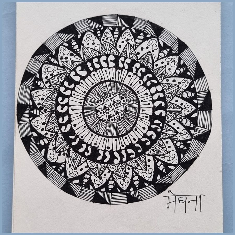 Hand-drawn mandala 12
