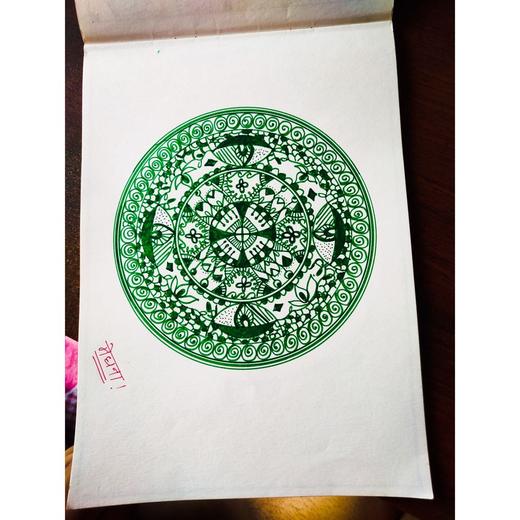 Hand-drawn mandala, 2020