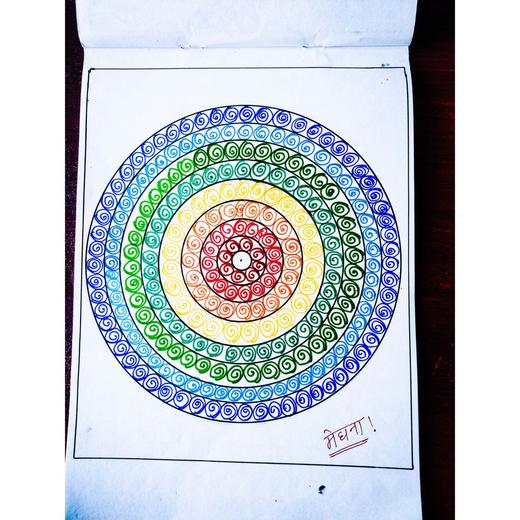 Hand-drawn mandala, 2020