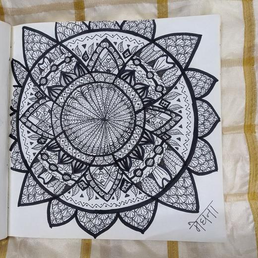 Hand-drawn mandala, 2022
