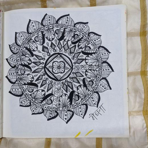 Hand-drawn mandala, 2022