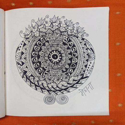 Hand-drawn mandala, 2022