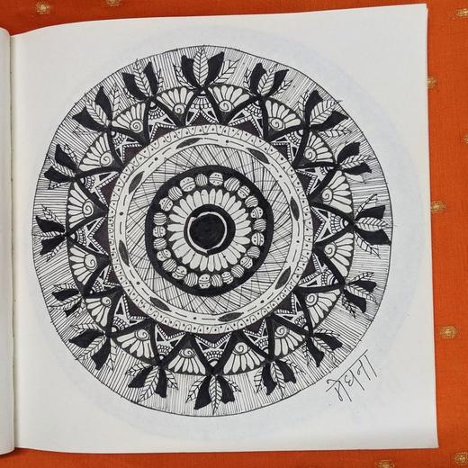 Hand-drawn mandala, 2022