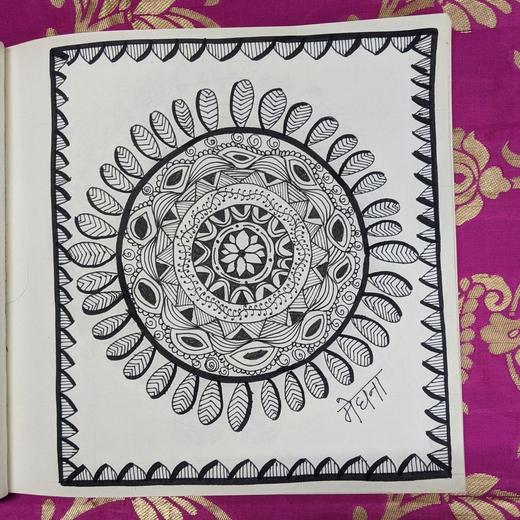 Hand-drawn mandala, 2022