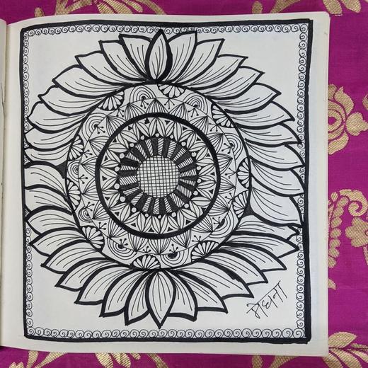 Hand-drawn mandala, 2022