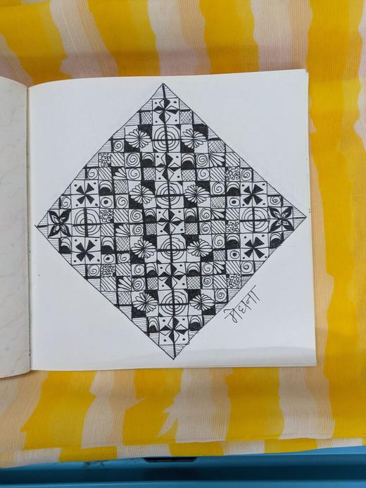 Hand-drawn mandala, 2022