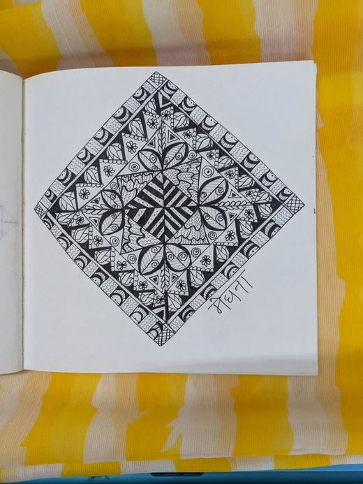 Hand-drawn mandala, 2022
