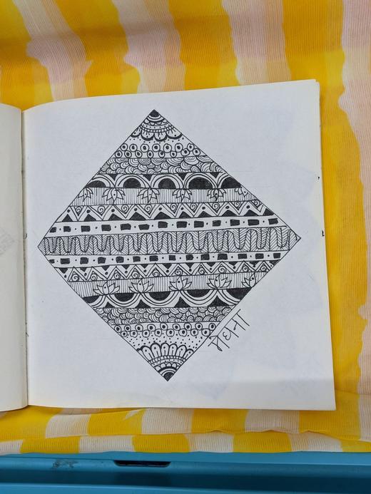 Hand-drawn mandala, 2022