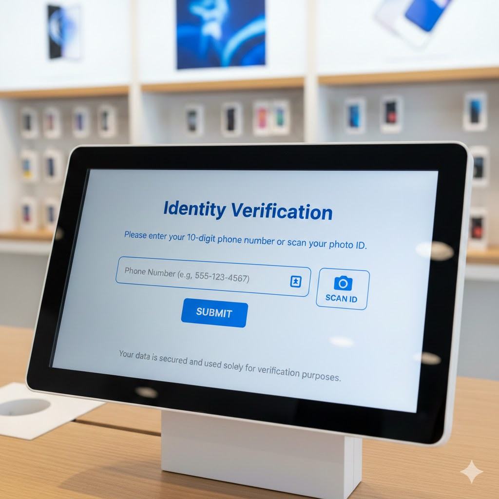 Original: Identity Verification screen demanding ID immediately